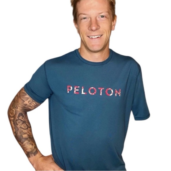 Peloton x Fourlaps Tee stretch Mens Small - Picture 2 of 9